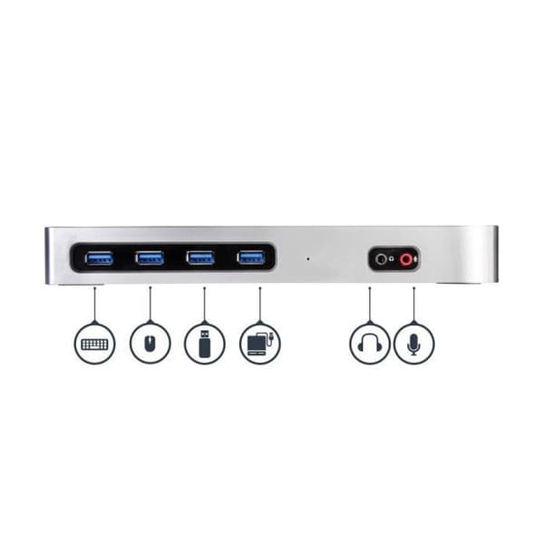 Anslutningsstation - STARTECH.COM - Dubbel 4K-skärm - USB-C - HDMI - DisplayPort