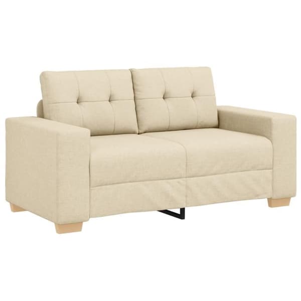 Klädd Loveseat Crème 120 cm