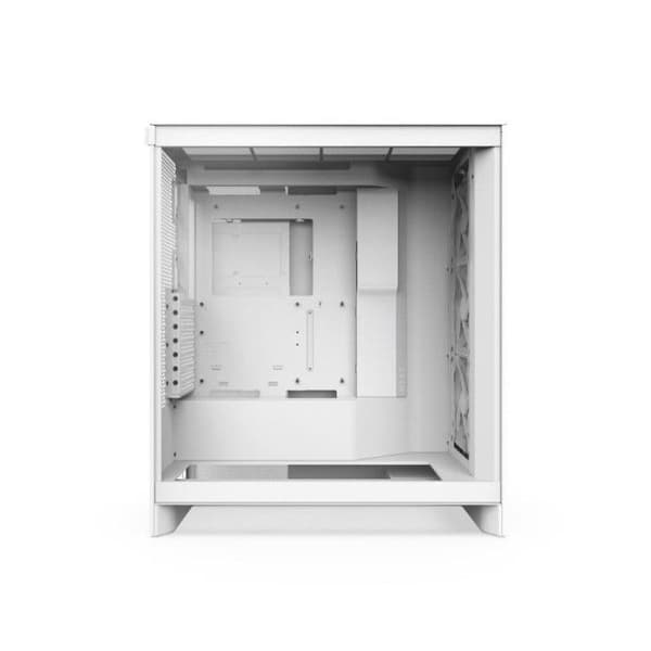 Medium tower chassis - NZXT - H7 Flow - Vit - Effektiv kylning - Härdat glas