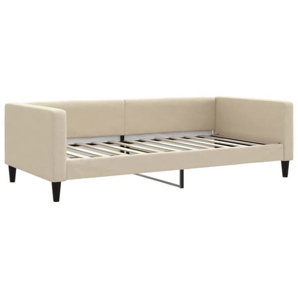 vidaXL Vilsoffa crème 100x200 cm tyg 353992