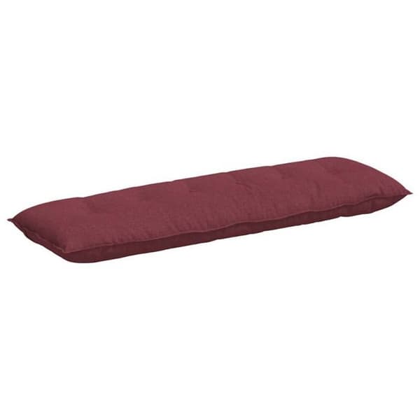Ryggkudde - VIDAXL - 160 x 19 x 50 cm - Bordeaux - Polyester - Rektangulär