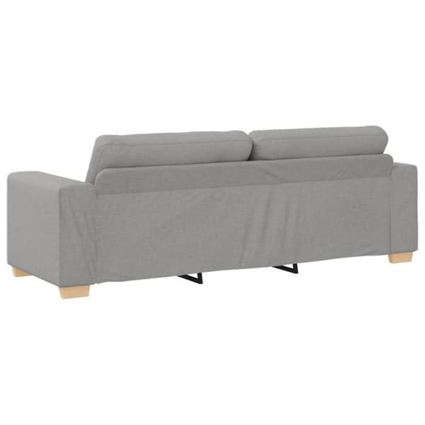 3-sitssoffa - Molngrå - Polyester tyg - Modern stil - Mjuk komfort