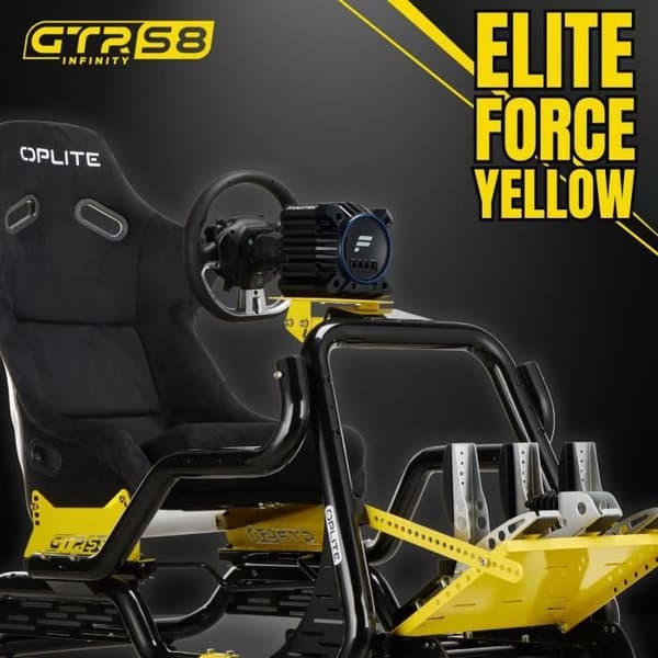 Racing simuleringscockpit - OPLITE - GTR S8 Elite Force - Gul