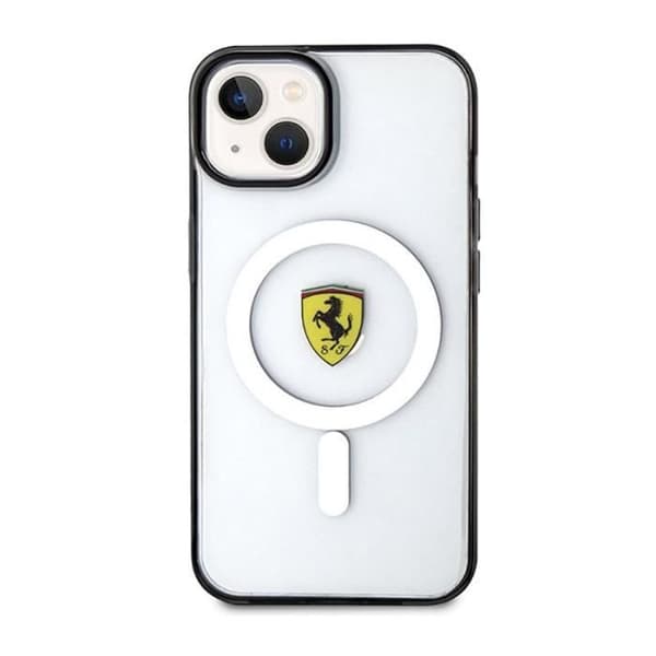 Ferrari Outline MagSafe - Transparent baksida för iPhone 14 Plus (TPU + PC)