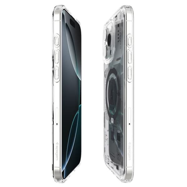 Coque för iPhone 16 Pro Max - SPIGEN - Ultra Hybrid MagSafe - Grå - Semihård - Elegant