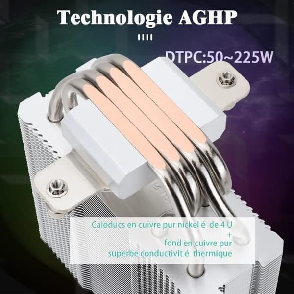 Thermalright AX120 SE ARGB Kylare för CPU tyst fläkt