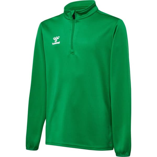 Hummel Essential barn 1/2 zip träningsjacka - grön