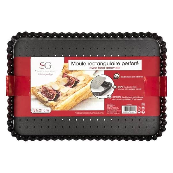 Metallform med perforerad botten 31x21cm - 5 five simply smart