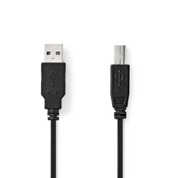USB-kabel - Nedis - CCGL60100BK50 - 5,00 m - USB 2.0 - Svart
