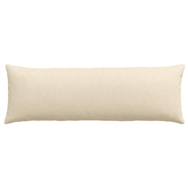 vidaXL Soffkuddar 2 st Kräm 120 x 40 cm tyg 42013789