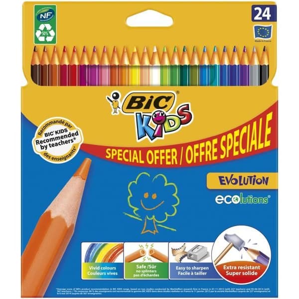 BIC® - BIC® Kids Evolution® färgpennor x24