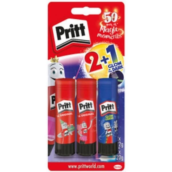 Pritt Set med 3 limstift "Magic Moments" — 2 x 22 g + 1 x 20 g