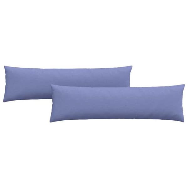 Soffkuddar - VIDAXL - 145 x 40 cm (set om 2) - Denimblå - Rektangulär - Mjuk textur