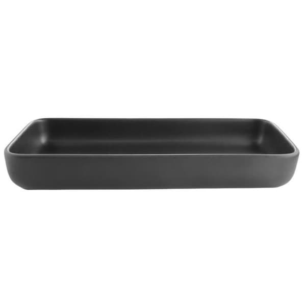 Rektangulär serveringsfat - EVA SOLO - Kollektion Nordic Kitchen - Svart porslin - Format 12 x 24 cm