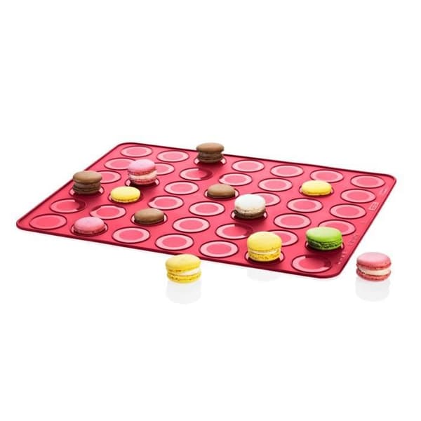 LURCH Set med macaronformar - 38 x 30 cm - Röd