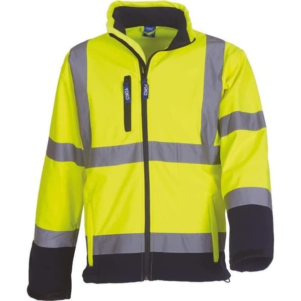 Yoko softshelljacka med hög synlighet - Yellow L