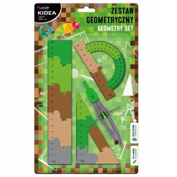 Derform ENSEMBLE SKOLA GEOM 4EL 20CM PUZZLE A KIDEA B/C