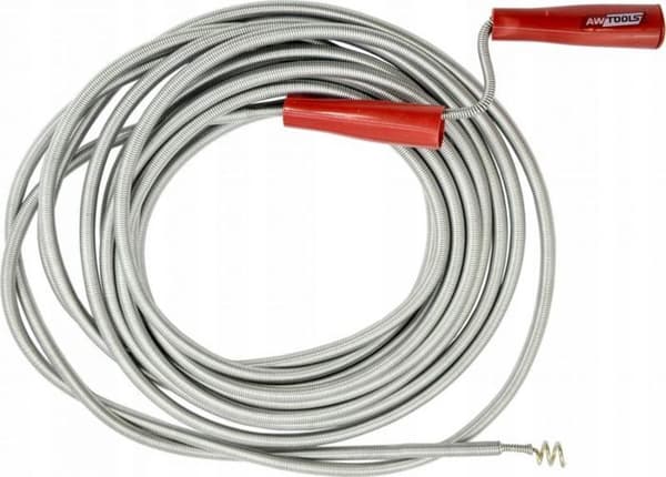 Avloppsrensare - AWTOOLS - AW20717 - Fjäril - Stål - 8mm* 8m