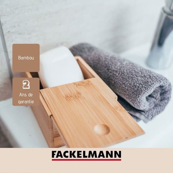 Bambus tvålbehållare med lock Fackelmann Tecno