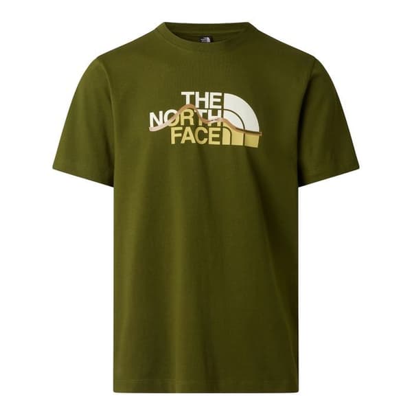 The North Face T-shirt Mountain Line Regular Vert - NF0A8GUXBRI