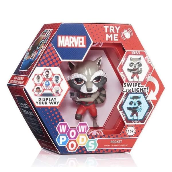 Figurine POD - WOW - Rocket Raccoon (Marvel) - grå/röd - Officiell licens