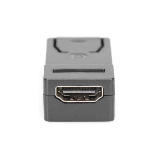 Ljud-/videoadapter - DIGITUS - DisplayPort till HDMI - Interlock - Svart - DisplayPort 1.2