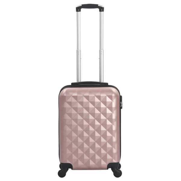 vidaXL hård resväska Rose Gold ABS 91893