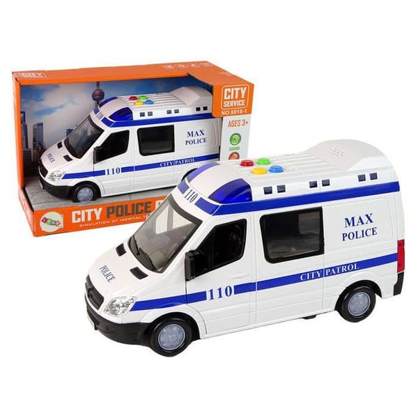 Radiobil Auto Polis Däckdriven Ljud Ljus