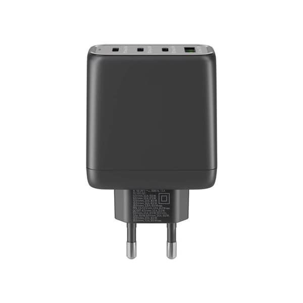 CONECTICPLUS Laddare för väggkontakt 3x USB typ C och USB typ A 68 Watt - Svart