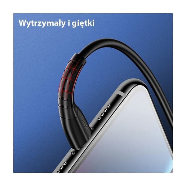 USAMS Lightning-kabel 1m Vit Snabbladdning