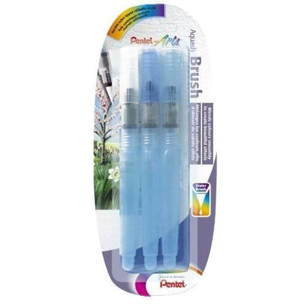 Vattenpensel - Pentel - Set om 3 - Fin/Mellan/Bred spets