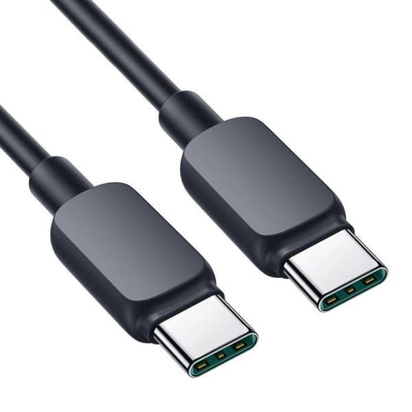 Svart USB-C-kabel 100 W 1,2 m