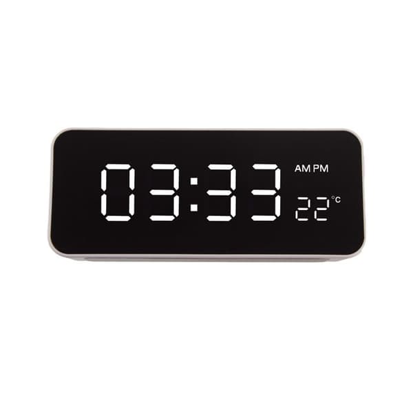 Klocka - GrönBlå - GB397 - Alarm - Termometer - USB