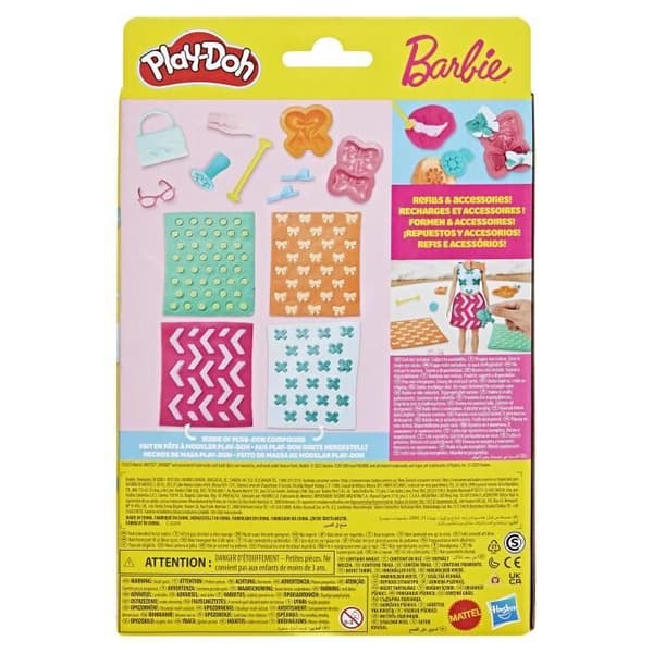 Play-Doh Barbie Pärlor och knutar, påfyllningar för modellera-set