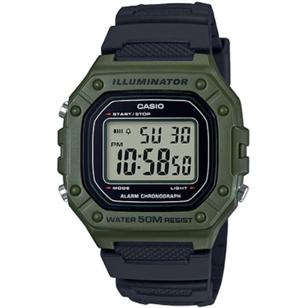 CASIO Sportklocka W-218H-3AVEF - Herr - Khakigrön - 5 bar
