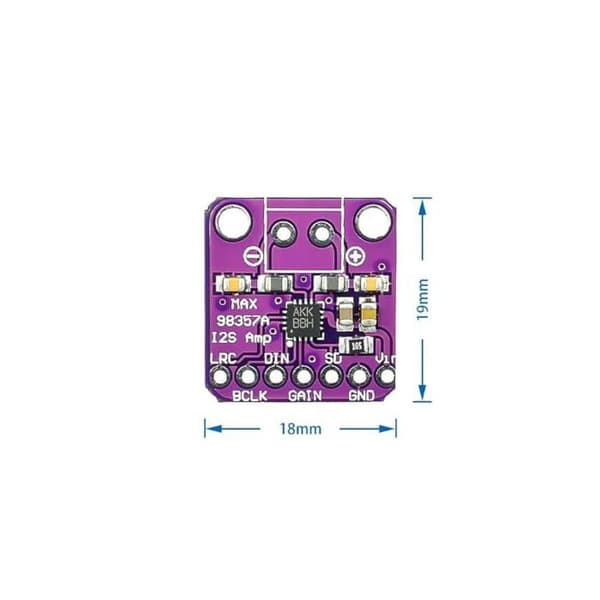 I2S 3W DAC-dekodare - GERUI - MAX98357 - 4-pack - Kompatibel med Raspberry Pi ESP32