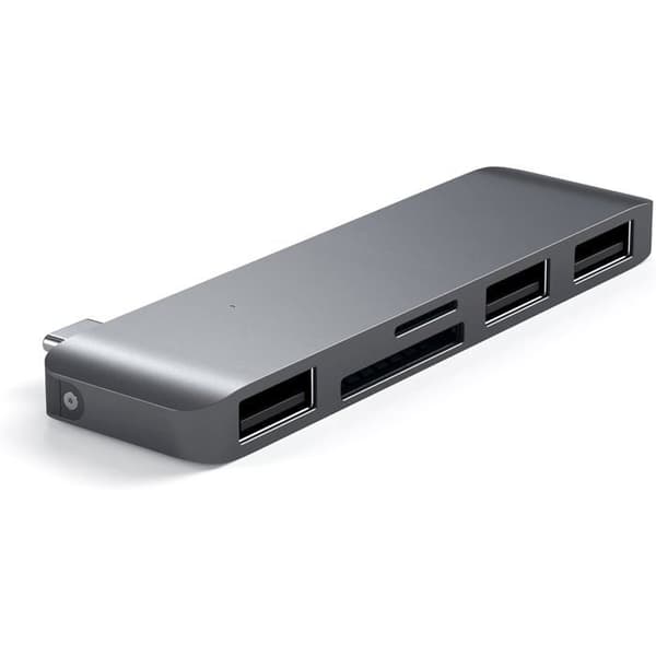 Hubadapter - Satechi - 3-i-1 - Aluminium - 3 USB 3.0-portar - Micro-SD-läsare
