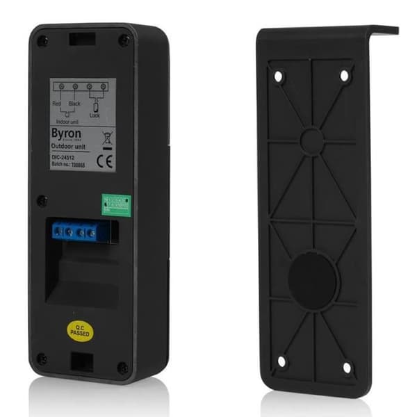BYRON DIC-24312 Video Intercom 7" Vit/Svart - 2 ledningar - Night Vision - Justerbar volym