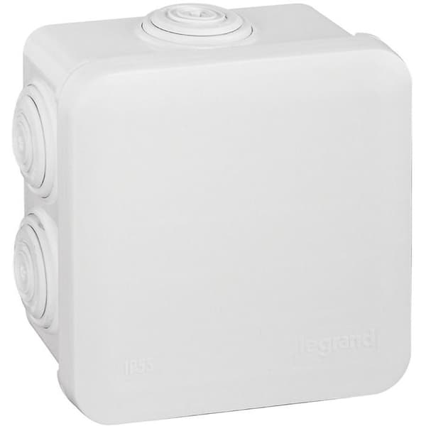 Förgreningsbox - LEGRAND - 80x80x45 - 7 trappstegsändar - IP55 - IK07