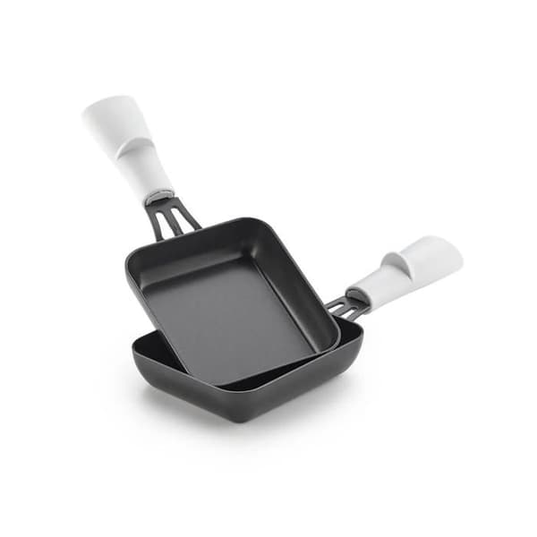 Set med 2 raclettepannor - Rektangulära non-stick
