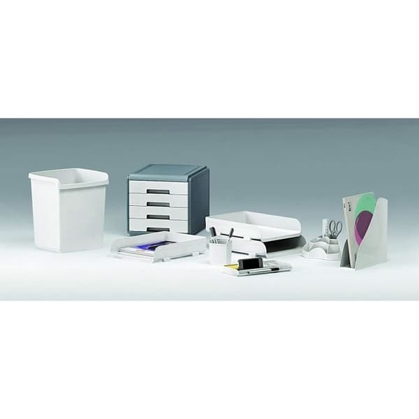 Skrivbord - ARDA 85510B - Vit - Höger - Lätt montering - Kompakta dimensioner