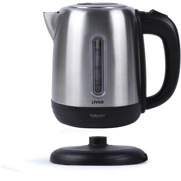 Vattenkokare - LIVOO - DOD182 - 1630 W - 1,2 L - 360° bas - Grå