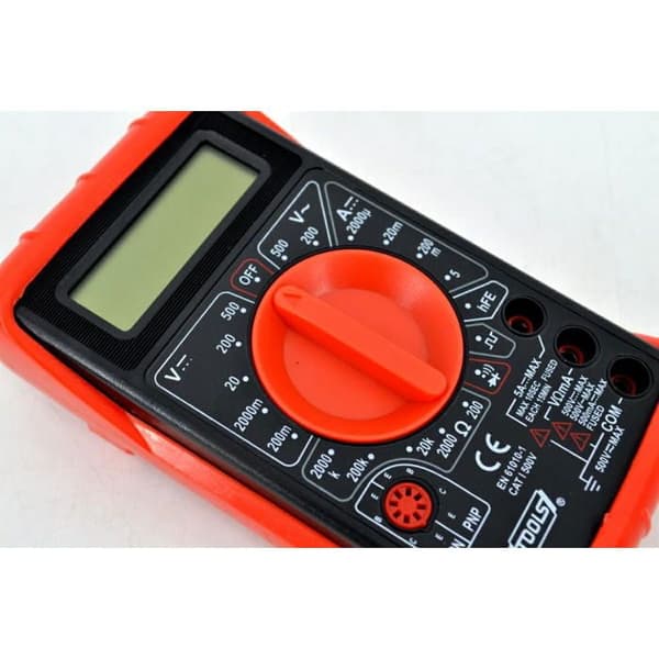 Digital multimeter - AWTOOLS - Universell modell - LCD - Gummiskydd - Område 0-500V