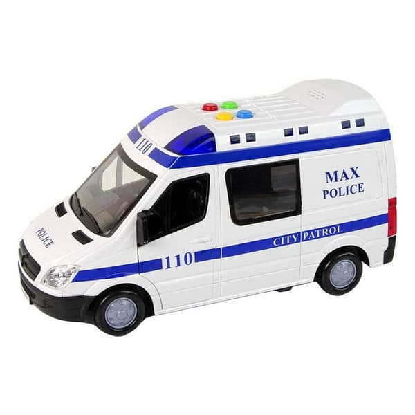 Radiobil Auto Polis Däckdriven Ljud Ljus