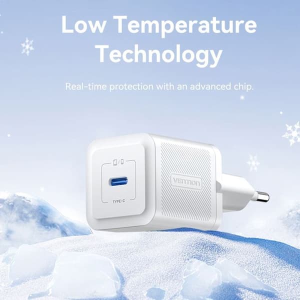 Laddare - VENTION - FEPB0-EU - 20W - Typ-C - Smart Charging