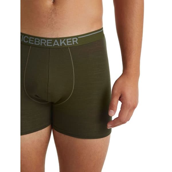 Boxer - Icebreaker - Anatomica - Kaki vert - Bomull - Justerad