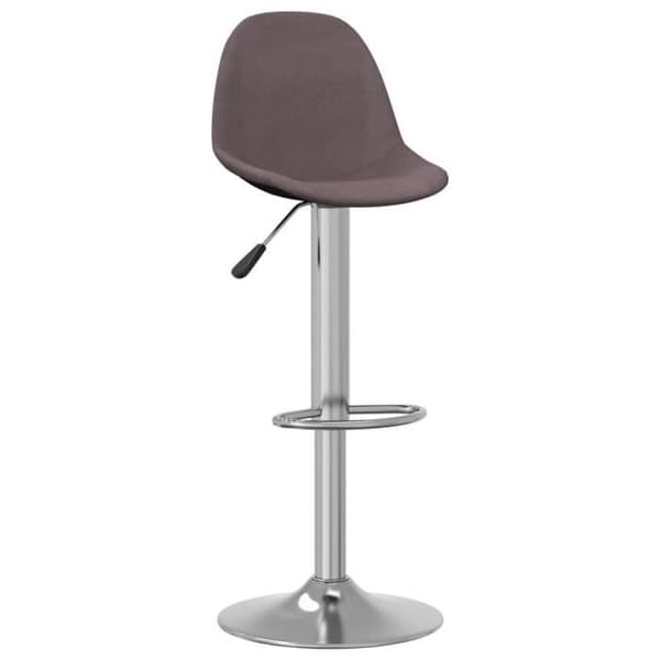 vidaXL Barstolar, 2 st Taupe Tyg