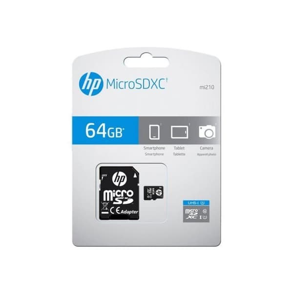 Minneskort Micro SD - HP - CI10 - Klass 10 - 15-20 MB/s - Adapter ingår