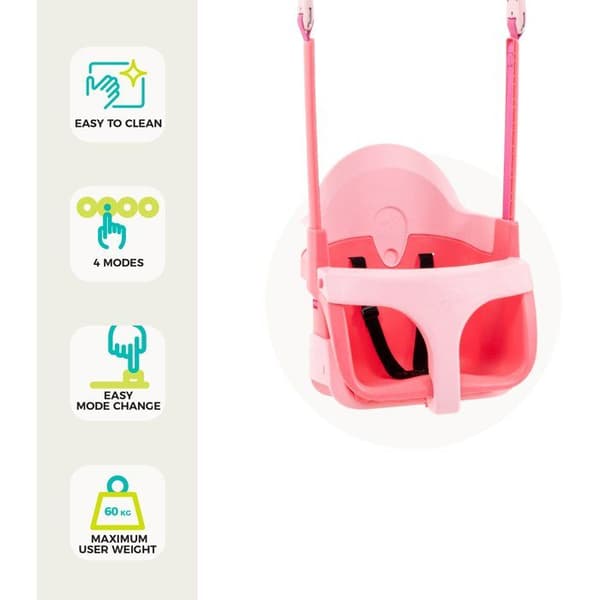 Bebisstol 4-i-1 - TP TOYS - QUADPOD - Rosa