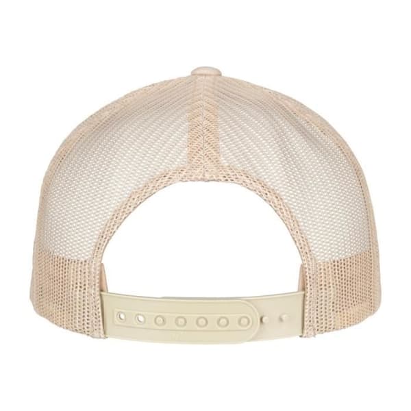 Flexfit 5-Panel RETRO Trucker Snapback Cap - Beige - Herr